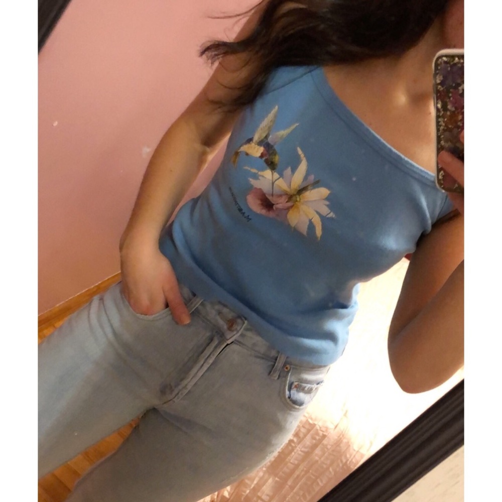 Vintage Kontakt Blue Halter Top